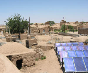 Solarvillages - alternative energy sources and sustainable technologies.